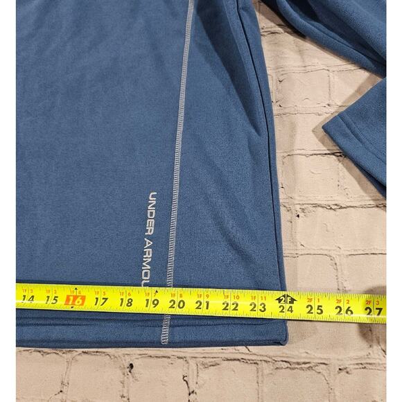 Under Armour GO DC SOUTH Fleece 1/4 Zip Pullover Cold Gear Blue MENS SZ XL - Picture 3 of 9